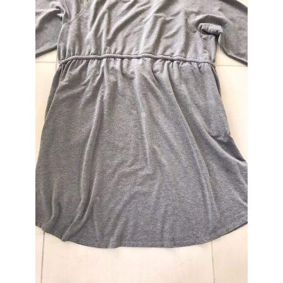 Torrid Mini Dress Pullover Drawstring Waist Gray - Picture 11 of 11